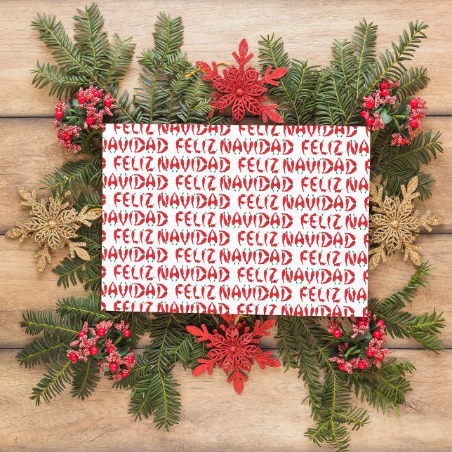 Feliz Navidad Red Chile Pepper Holiday Postcard (Creator Uploaded)