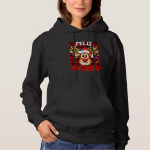 Feliz Navidad Reindeer Family Hoodie
