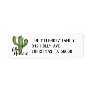 Feliz Navidad Return Address Labels