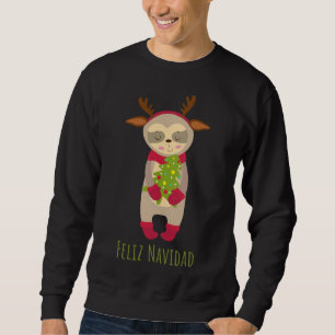 Feliz Navidad Sloth Sweatshirt