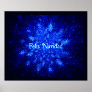 Feliz Navidad - Snowburst Poster