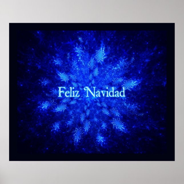 Feliz Navidad - Snowburst Poster (Front)