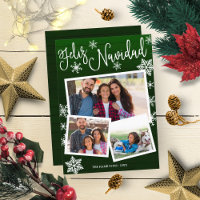 Feliz Navidad Snowflake Rustic 3 Photos Christmas