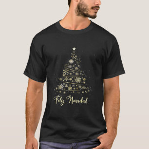 Feliz Navidad Spainish Christmas Tree Merry Xmas T-Shirt