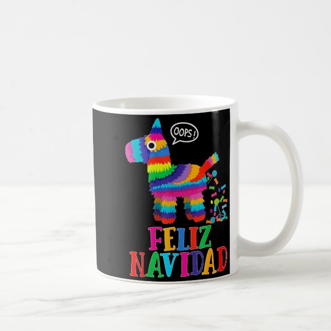 Feliz Navidad Spanish Christmas Funny Mexican Nata Coffee Mug (Right)