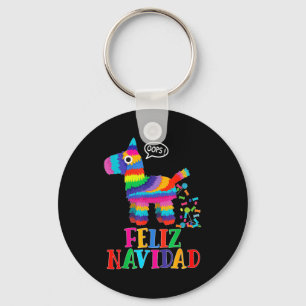 Feliz Navidad Spanish Christmas Funny Mexican Nata Key Ring