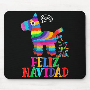 Feliz Navidad Spanish Christmas Funny Mexican Nata Mouse Pad
