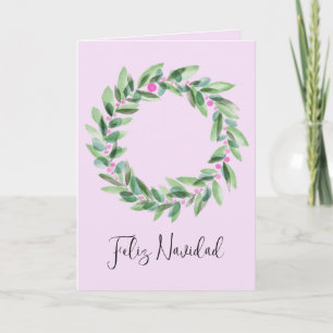Feliz Navidad, Spanish Christmas Holiday Card