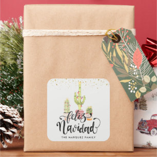 Feliz Navidad   Spanish Christmas Sticker