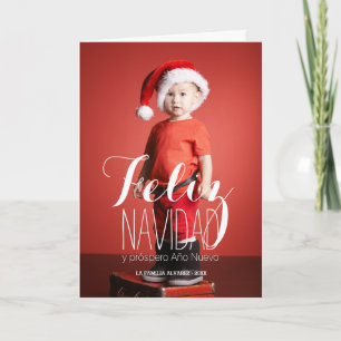 Feliz Navidad   Spanish Holiday Greeting Card