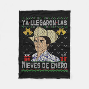 Feliz Navidad Spanish Las Nieves De Enero El Del C Fleece Blanket