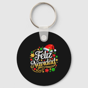 Feliz Navidad Spanish Mexican Christmas Xmas Holid Key Ring