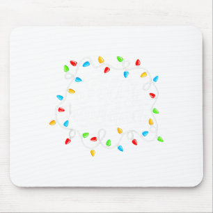 Feliz Navidad Spanish Mexican Christmas Xmas Light Mouse Pad