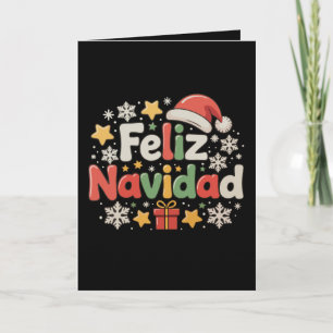 Feliz Navidad Spanish Mexican Merry Christmas Xmas Card