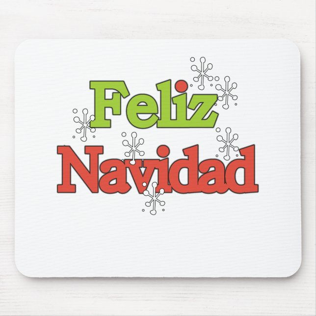 Feliz Navidad T-shirts and Gifts Mouse Pad (Front)