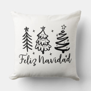 Feliz Navidad & Vibrant Mexican Serape duo-sided Cushion