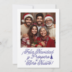 Feliz Navidad y Próspero Año Nuevo con Foto Invitation