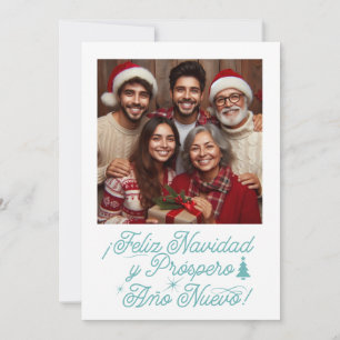 Feliz Navidad y Próspero Año Nuevo con Foto Invitation