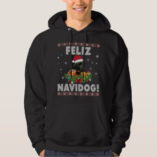 Feliz Navidog Black Labrador Dog Ugly Sweater Chri