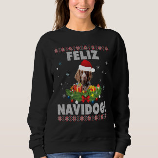 Feliz Navidog Brittany Spaniel Dog Ugly Sweater Ch