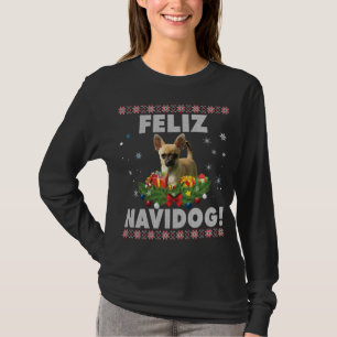 Feliz Navidog Chihuahua Dog Ugly Sweater Santa Chr