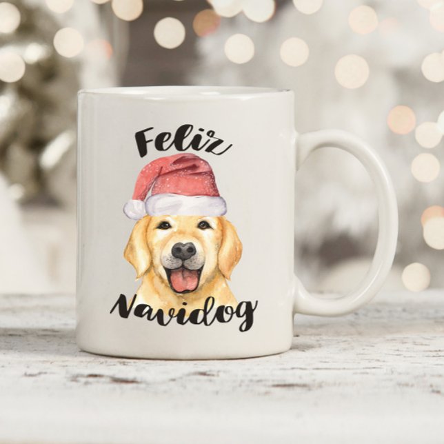 Feliz Navidog Christmas Dog  Coffee Mug (Creator Uploaded)