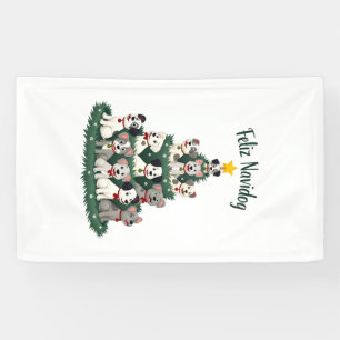 Feliz Navidog Christmas Dog T-Shirt, Funny Cute Xm Banner