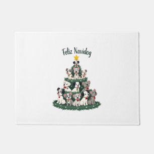 Feliz Navidog Christmas Dog T-Shirt, Funny Cute Xm Doormat