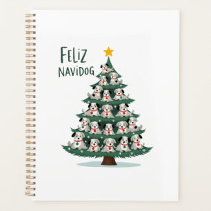 Feliz Navidog Christmas Dog T-Shirt, Funny Cute Xm Planner