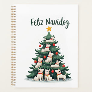 Feliz Navidog Christmas Dog T-Shirt, Funny Cute Xm Planner