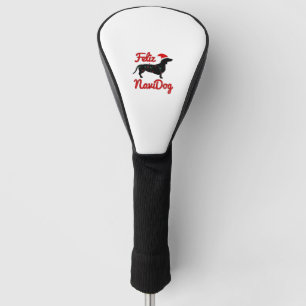 Feliz Navidog Dachshund Christmas Golf Head Cover