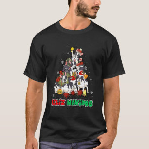 Feliz Navidog Feliz Navidad Christmas Boston Terri T-Shirt