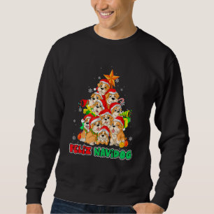 Feliz Navidog Feliz Navidad Christmas Bulldog Dog Sweatshirt