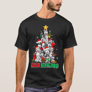 Feliz Navidog Feliz Navidad Christmas Siberian Hus T-Shirt