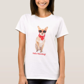Feliz NaviDog – Funny Christmas Dog Design T-Shirt
