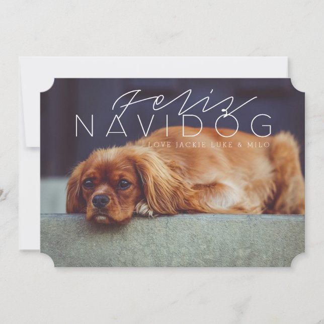 Feliz Navidog | Holiday Photo Card (Front)