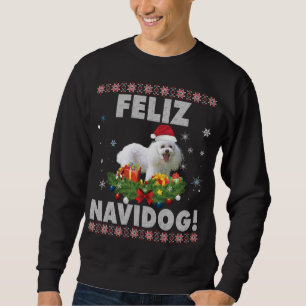 Feliz Navidog Poodle Dog Ugly Sweater Christmas Sa