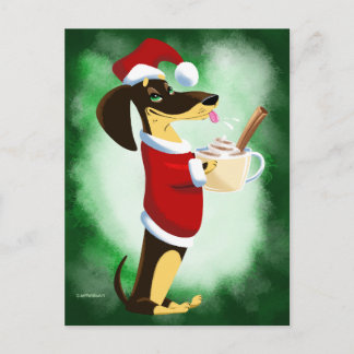 FELIZ NOGGY DOG by Jeff Willis Art Holiday Postcard