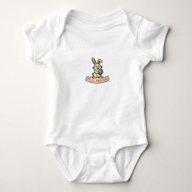 FELIZ PASCOA BABY BODYSUIT (Front)