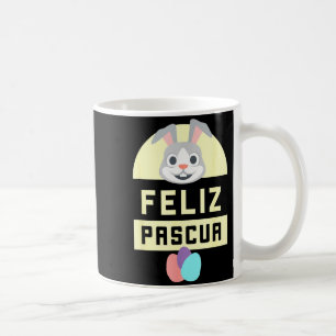 Feliz pascua happy easter spanish language bunny F Coffee Mug