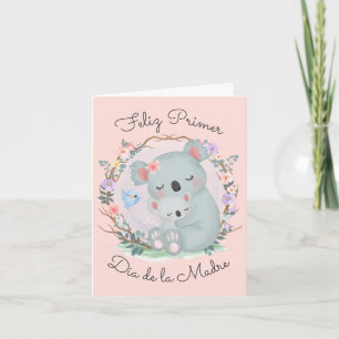 Feliz Primer Dia De La Madre Folded Greeting Card