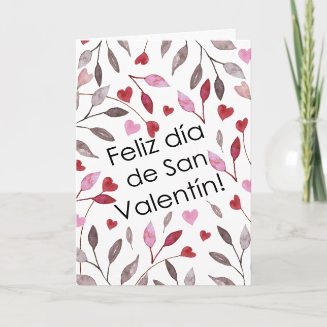 Feliz san valentin Tarjeta plegada Thank You Card (Front)