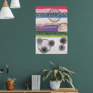 Fell Top Fantasy, original mixed media painting Poster