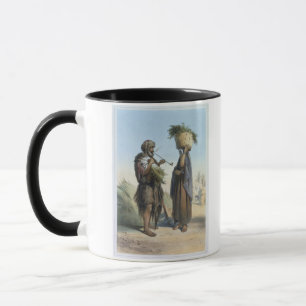 Fellah Man and Woman, illustration from 'The Valle Mug