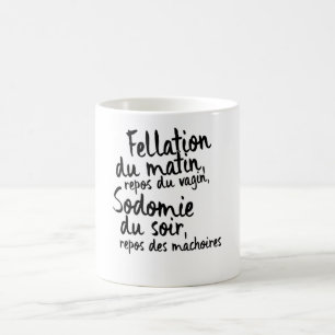 Fellation du matin coffee mug