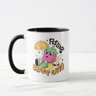 Felling Berry Good Positivity Retro Design Mug