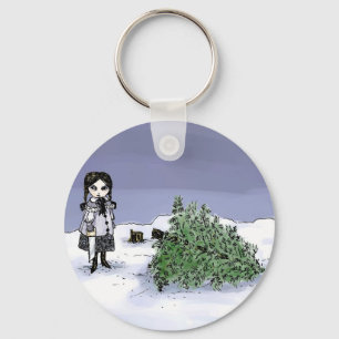 Felling the Holiday Tree Key Ring