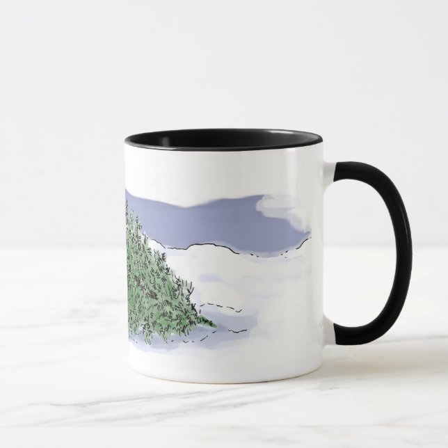 Felling the Holiday Tree Mug (Right)