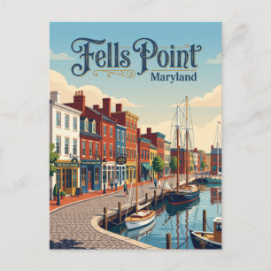 Fells Point Maryland Postcard