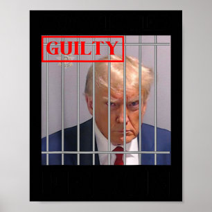 Felon Donald Trump Guilty Lock Him Up Trump Prison Poster